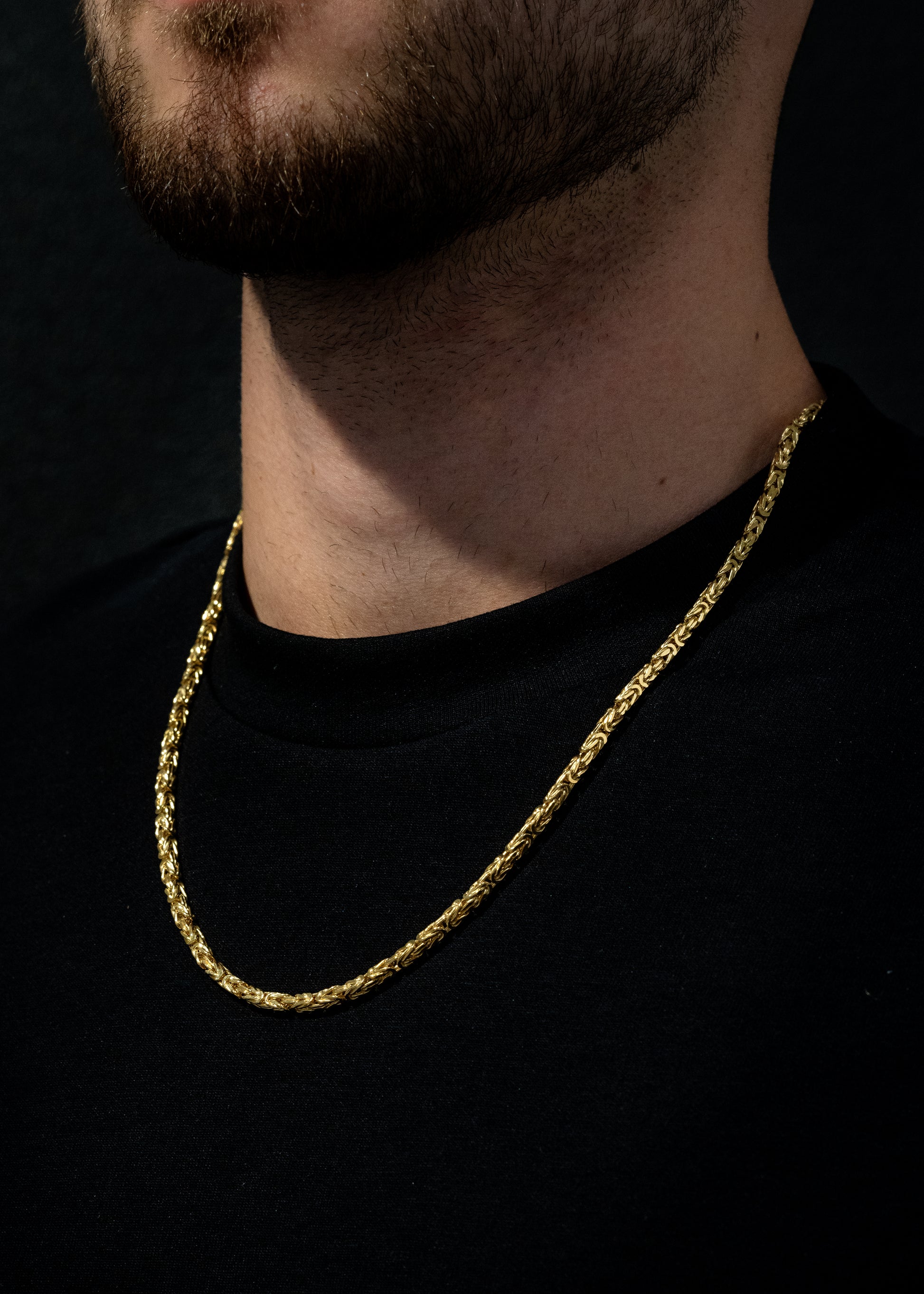 Kejsarlänk Halsband 3mm - 18K Guld - Kejsar