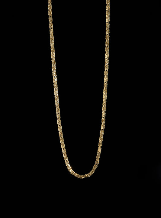 Kejsarlänk Halsband 3mm - 18K Guld