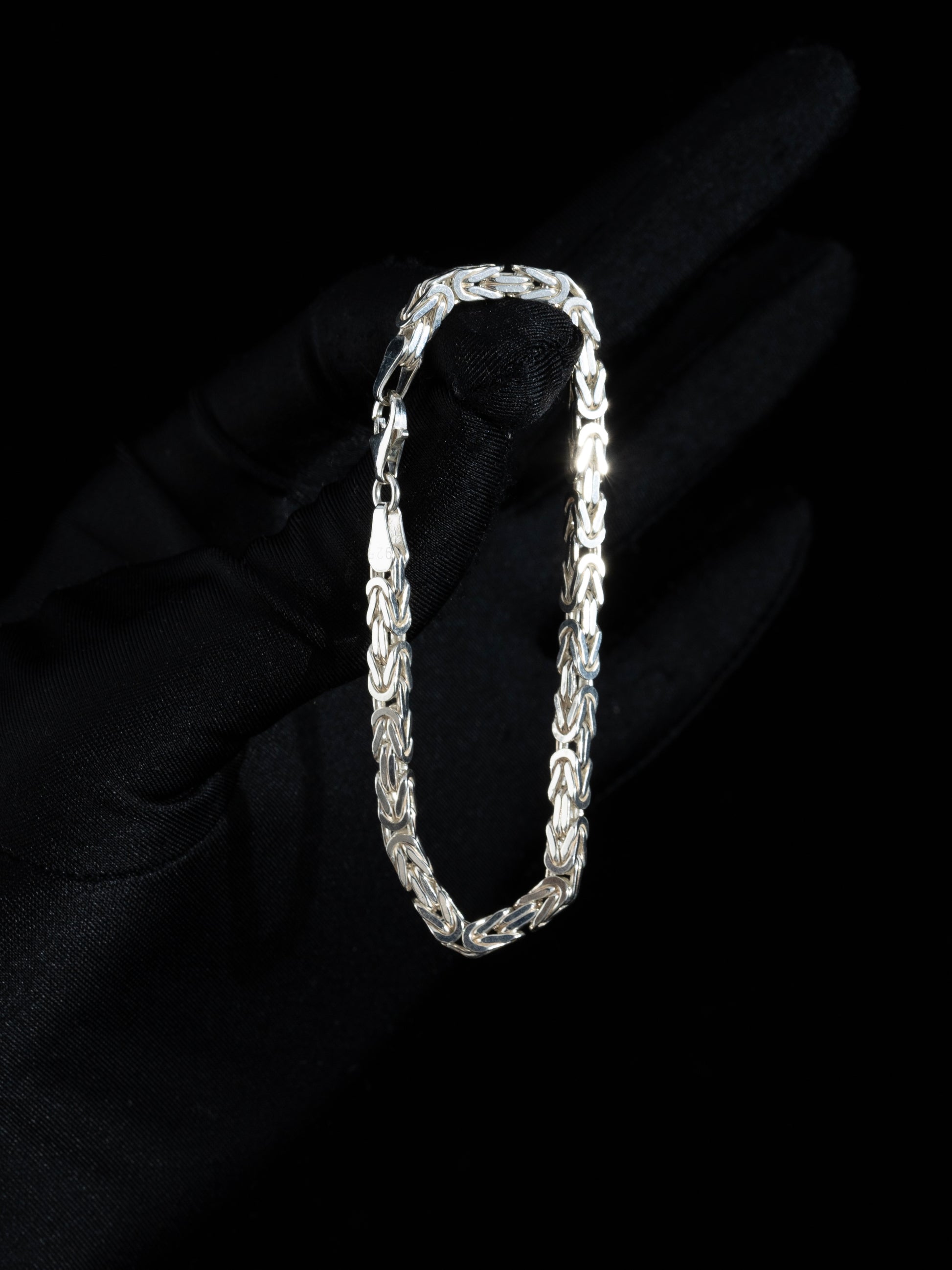 Kejsarlänk Armband 4.5mm - 925 Silver - Kejsar