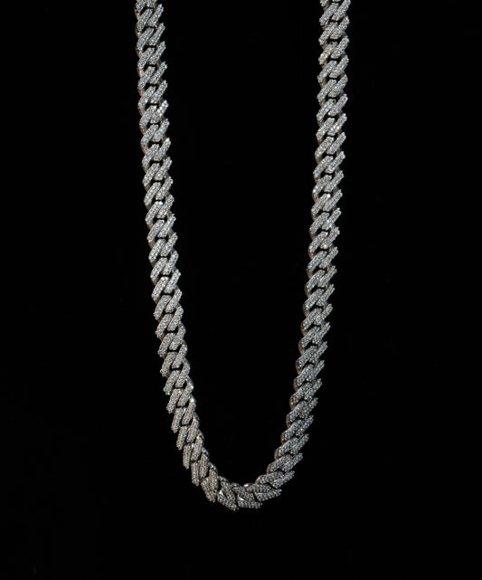 Cuban chain 12.5mm - Naturliga diamanter