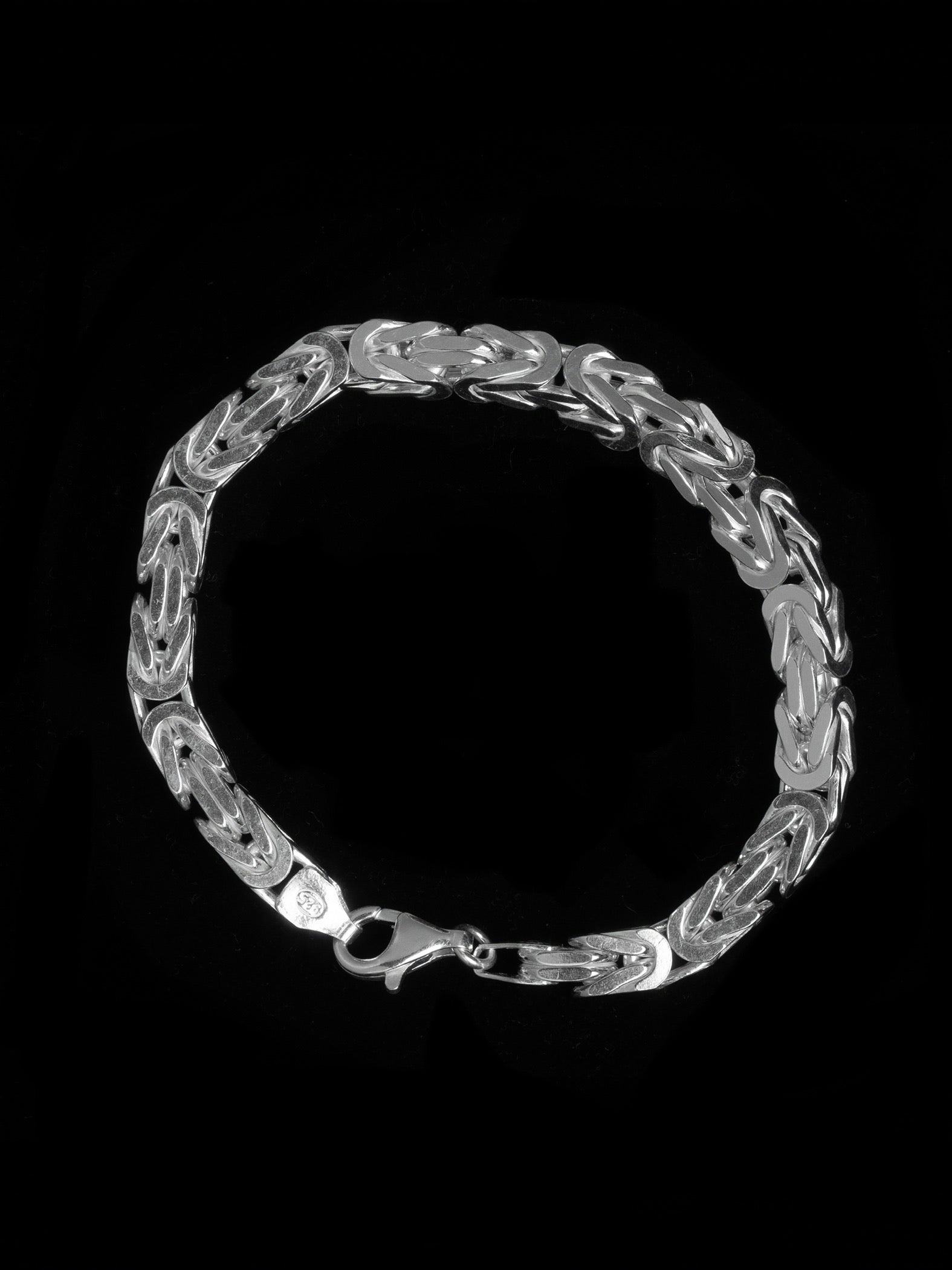 Kejsarlänk Armband 6mm - 925 Silver - Kejsar