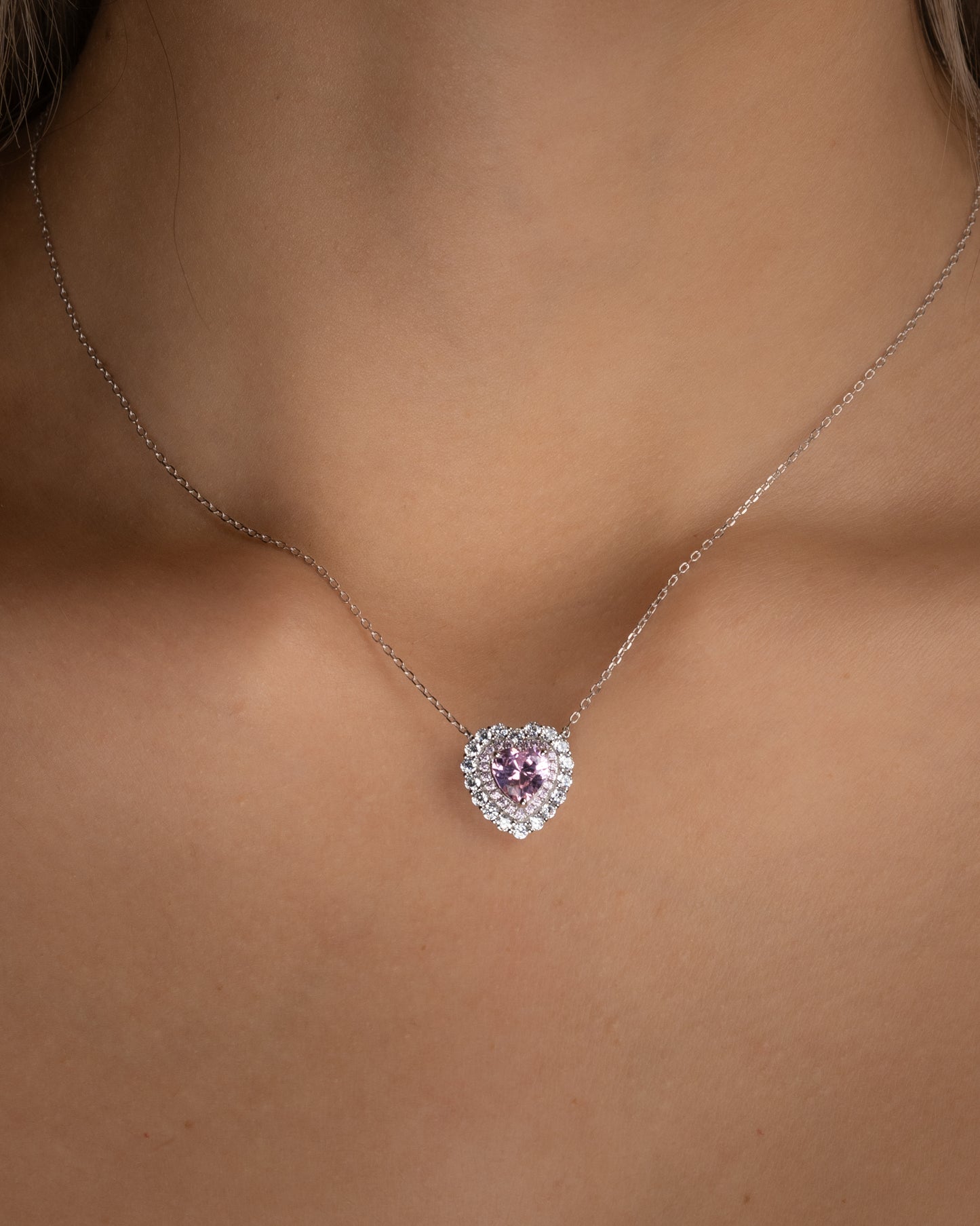 Pink Heart Necklace