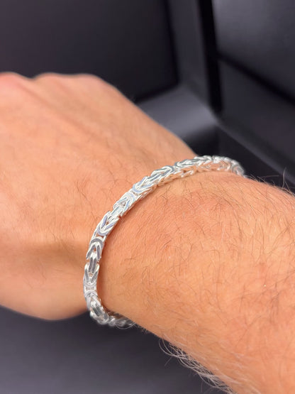 Kejsarlänk Armband 4.5mm - 925 Silver