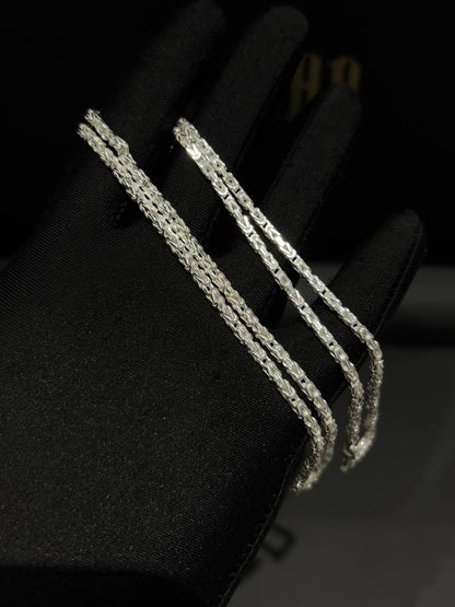 Kejsarlänk Halsband 3mm - 925 Silver